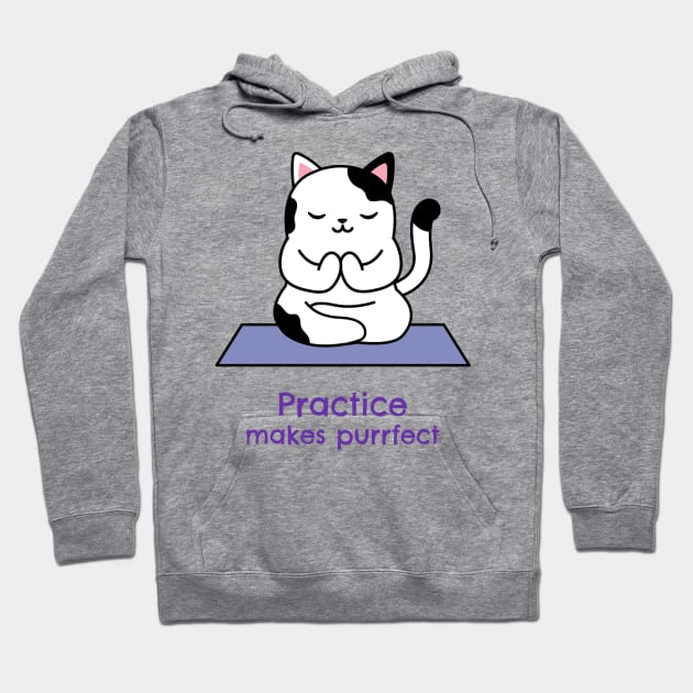 Practice makes purrfect Hoodie by aboss